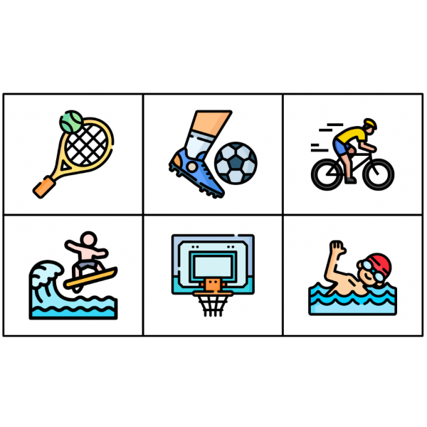 MEMORY ESPORTS. 48 Targetes. Lletra majúscula i lletra minúscula.