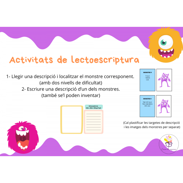 Lectoescriptura de monstres