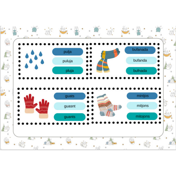 Escull la paraula correcta.