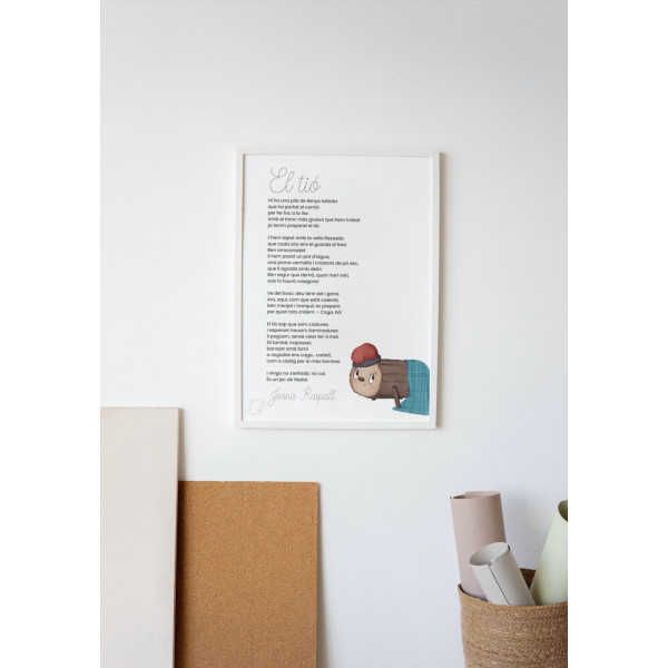 Poema El tió de Joana Raspall