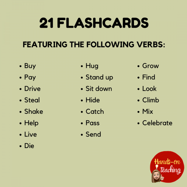 VERB FLASHCARDS (2)