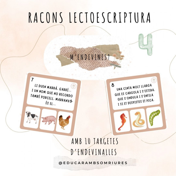 RACONS LECTOESCRIPTURA - NIVELL AVANÇAT - I5, 1R, 2N