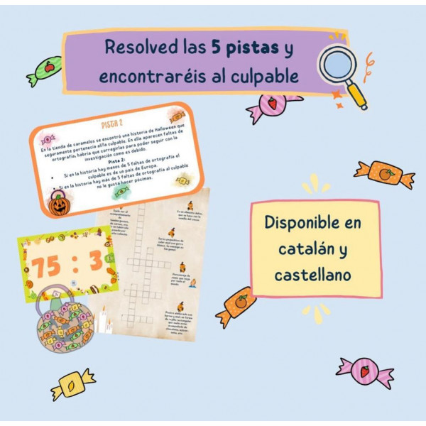 JUEGO DE PISTAS (TERCER CICLO): Misterio en Halloweentown (CAST / CAT)
