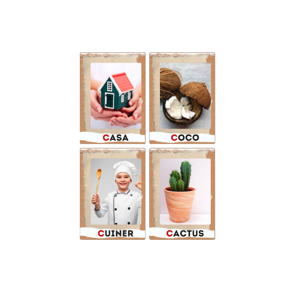 Consciència fonològica -fonèmica: paraules diferents, mateix so inicial - consonants (català)