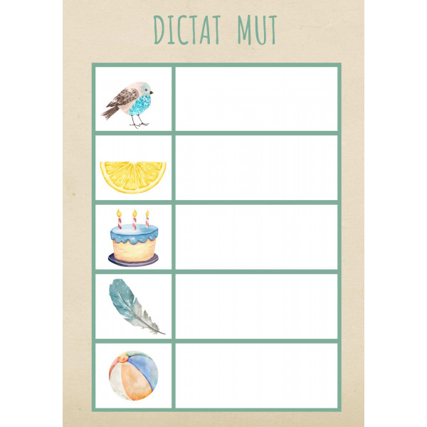 DICTAT MUT PARAULES LLARGUES/ SIL·LABA TRAVADA.