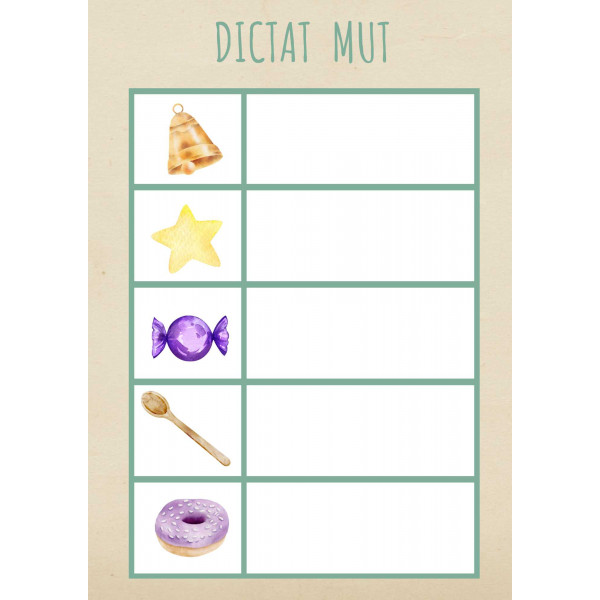 DICTAT MUT PARAULES LLARGUES/ SIL·LABA TRAVADA.