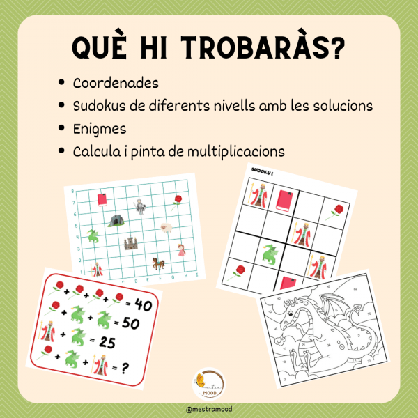 Pack matemàtic de Sant Jordi