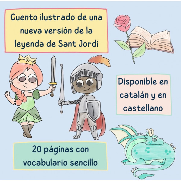 LLIBRE: 🌹JORDINA, JORDI I LA SEVA GRAN AVENTURA🐲 (CATALÀ)