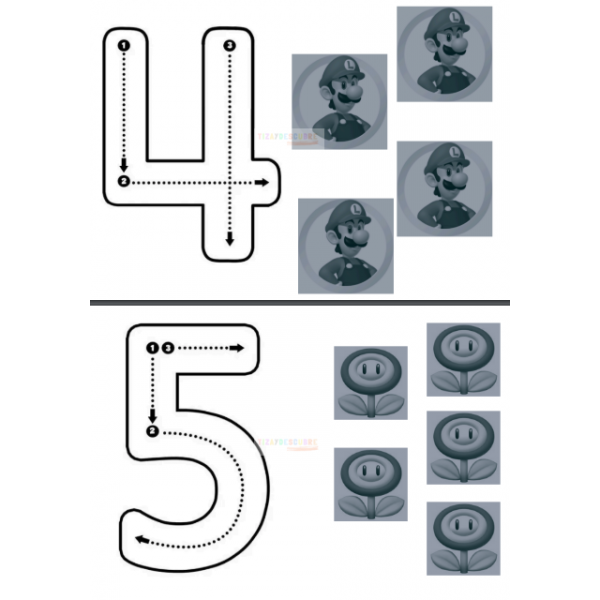 NÚMEROS "MARIO BROS"
