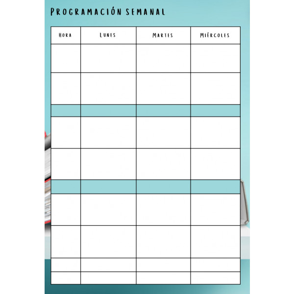 Agenda docente digital o para imprimir