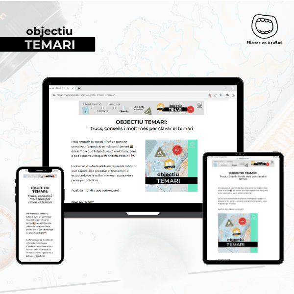 Objectiu TEMAR: Temari de mostra PAN