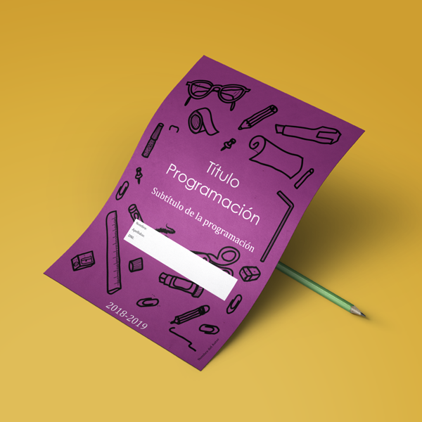 Plantilla Programación - Ilustrado Morado