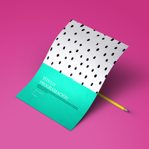 Plantilla Programación - Abstracto Aguamarina