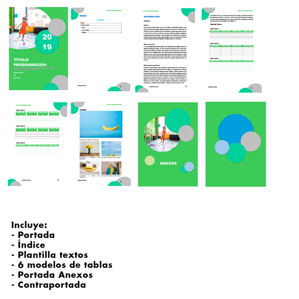 Plantilla Programación - Círculos Verdes