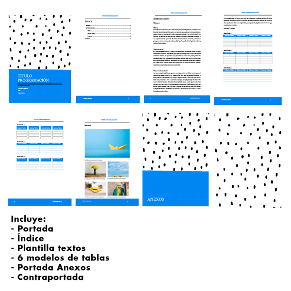 Plantilla Programación - Abstracto Azul