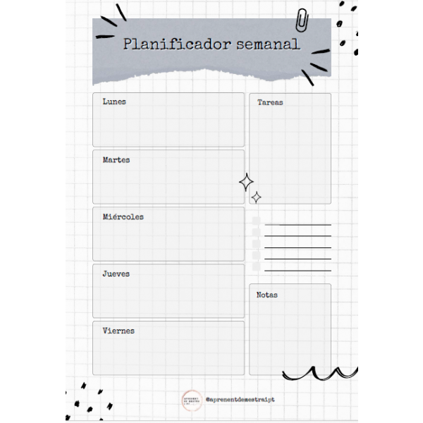 Planificadors setmanals (plantilles) CAT CAST