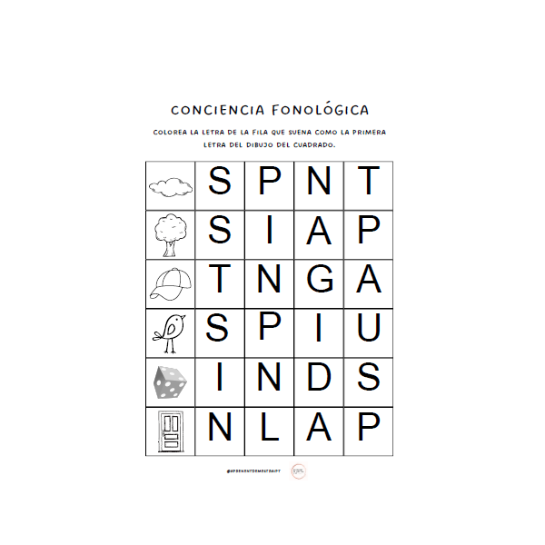 Fitxes conciència fonològica CI en CAST CAT