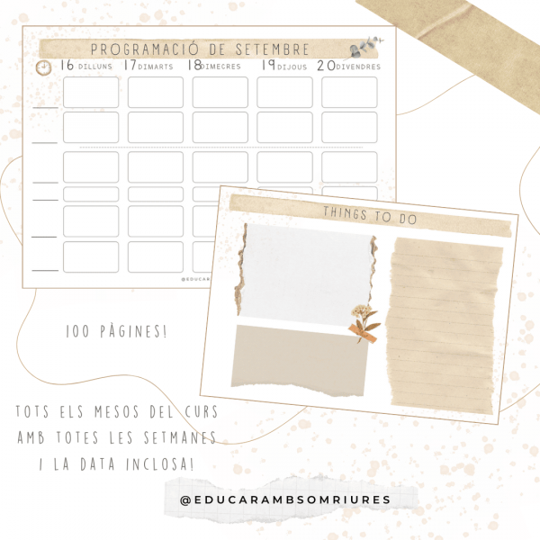 PROGRAMACIÓ + CALENDARI CURS 2024-2025