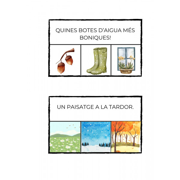 Comprensió lectora frase simple TARDOR.