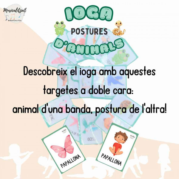 Postures de ioga d'animals @musicalitza