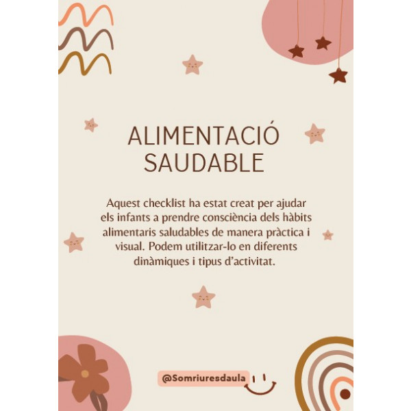 Checklist alimentació saludable