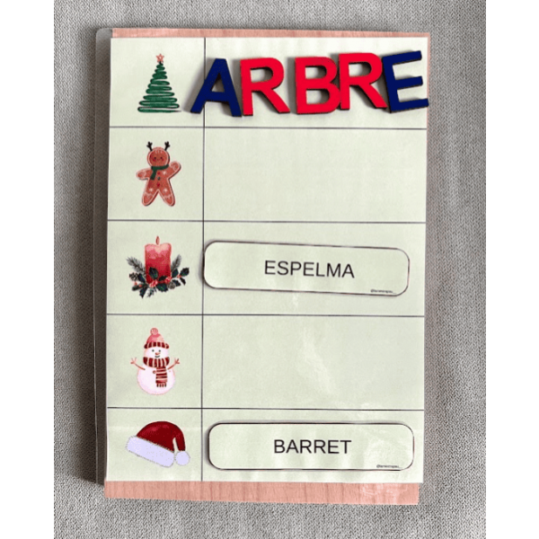 VOCABULARIO Lectoescritura Navidad