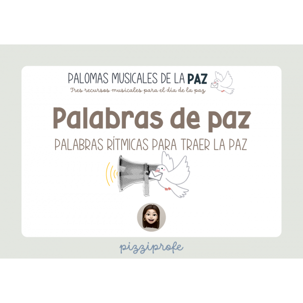 Pack de 3 recursos musicales para el día de la paz by @pizziprofe