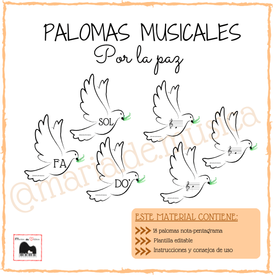 Palomas musicales paz