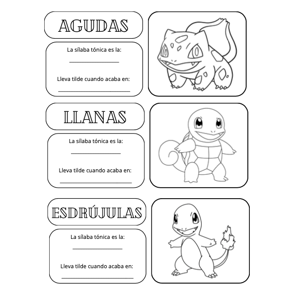 ACENTUACIÓN POKÉMON