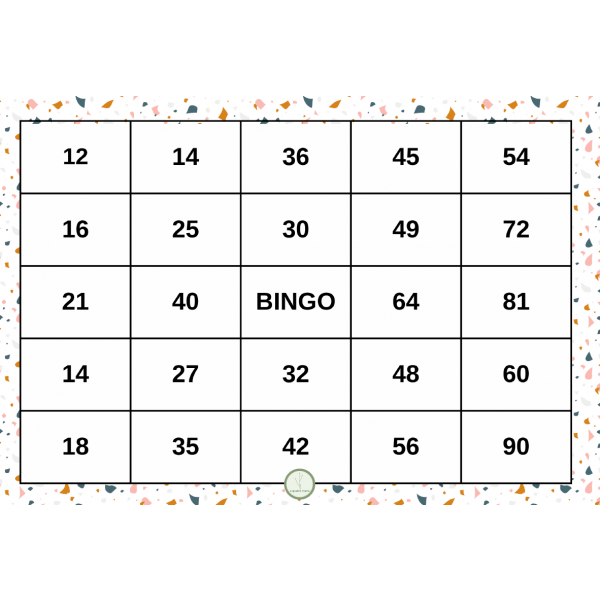Bingo Multiplicacions Matemàtiques