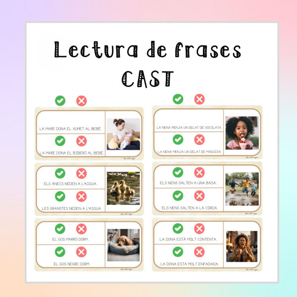 Lectura de frases CAST.