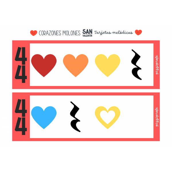 💖 Corazones Molones 🎶 TARJETAS MELÓDICAS DE SAN VALENTÍN 💖 by @pizziprofe
