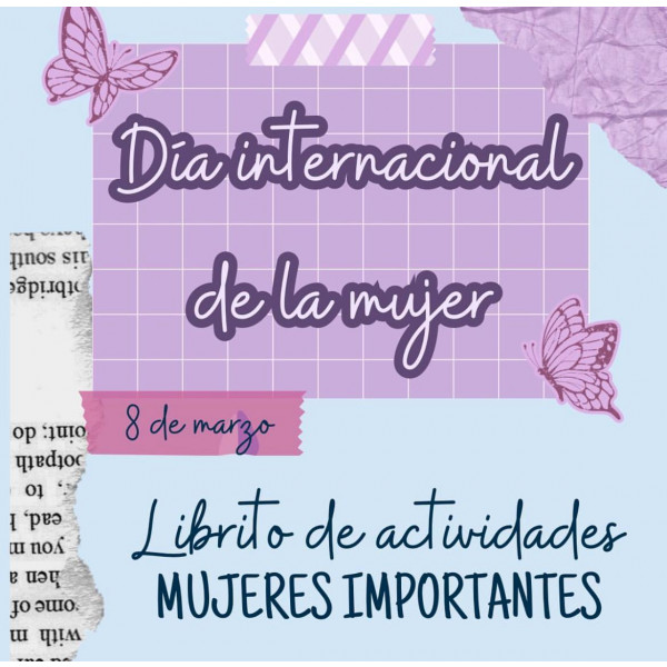 💜LIBRO DE ACTIVIDADES DÍA DE LA MUJER💜 (CAST / CAT)