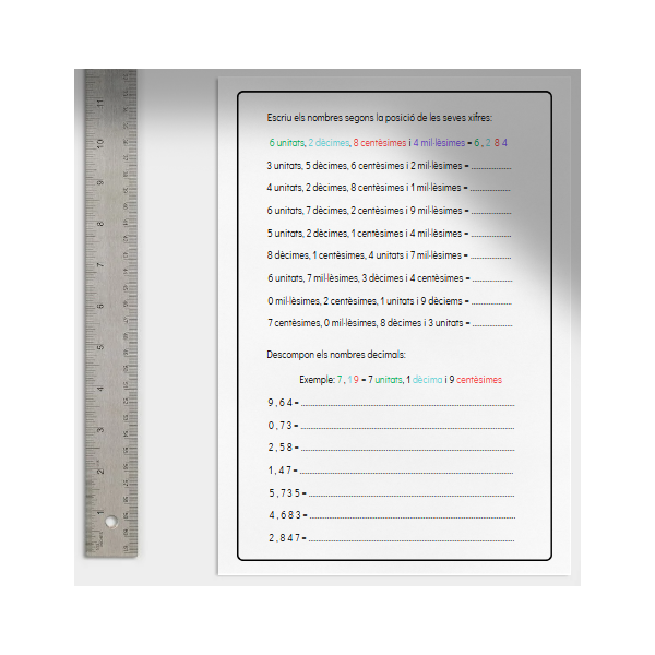 Nombres decimals: activitats