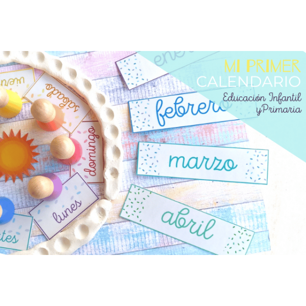 PACK MI PRIMER CALENDARIO PERPETUO | CALENDARIO CIRCULAR DE AULA, INSPIRACIÓN WALDORF