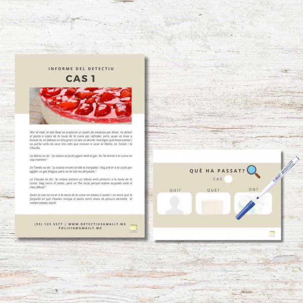Comprensió lectora "Informes de detectius"