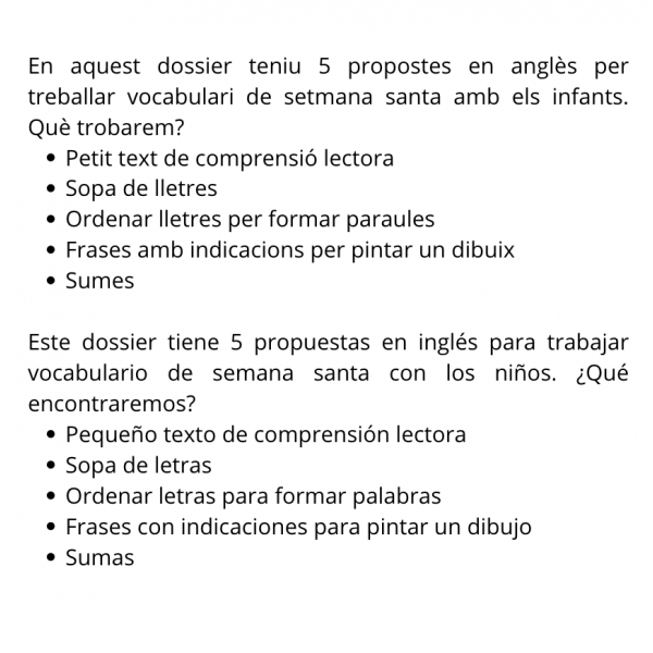 Dossier Setmana Santa