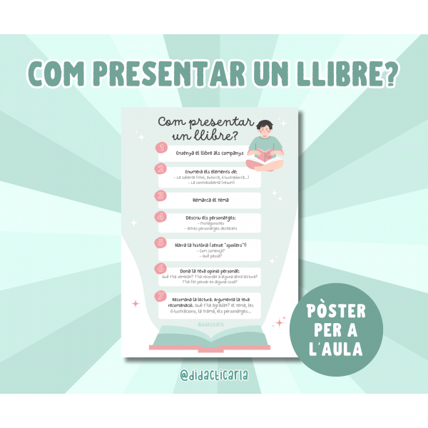 Pòster "Com presentar un llibre"
