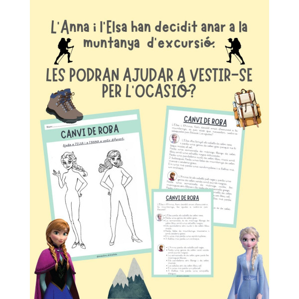 CANVI DE ROBA PERSONATGES DISNEY