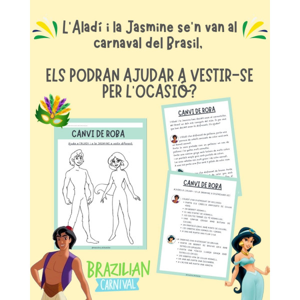 CANVI DE ROBA PERSONATGES DISNEY