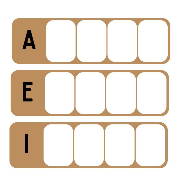 Per quina lletra comença? (Només vocals)