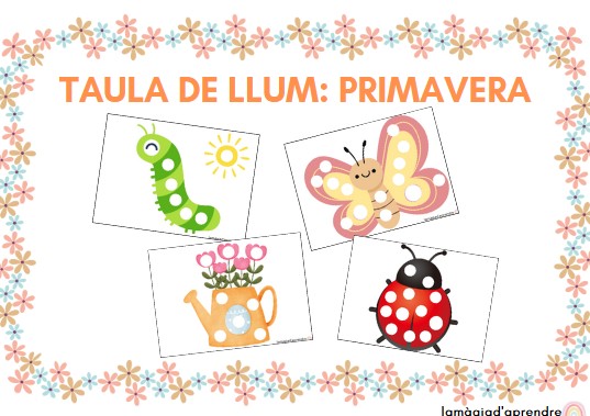 Taula de llum: primavera