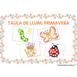 Taula de llum: primavera