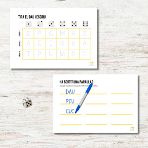 Proposta lectoescriptura. Paraules amb el dau.