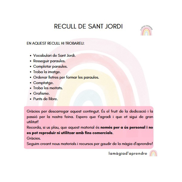 Recull de Sant Jordi