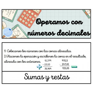 Flipbook Operamos con números decimales