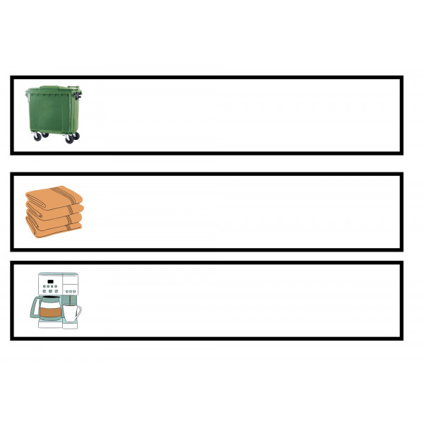 Vocabulari segmentat per síl·labes + imatge (La casa, el poble i elements quotidians)