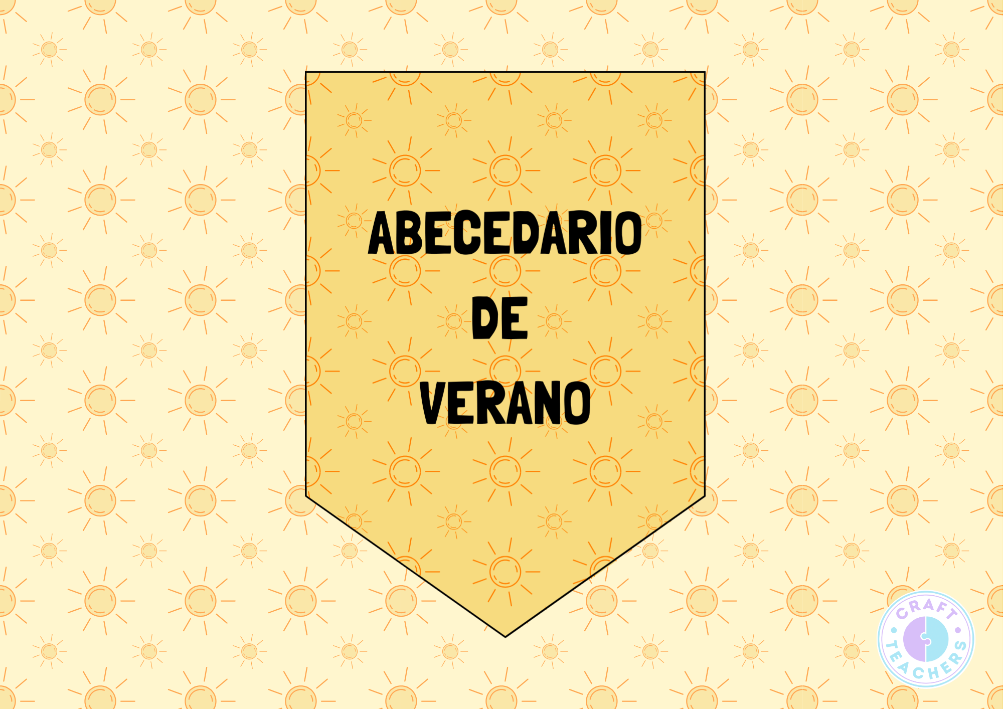 Abecedario verano banderines