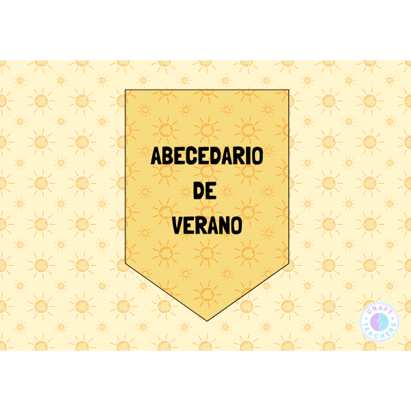 Abecedario verano banderines