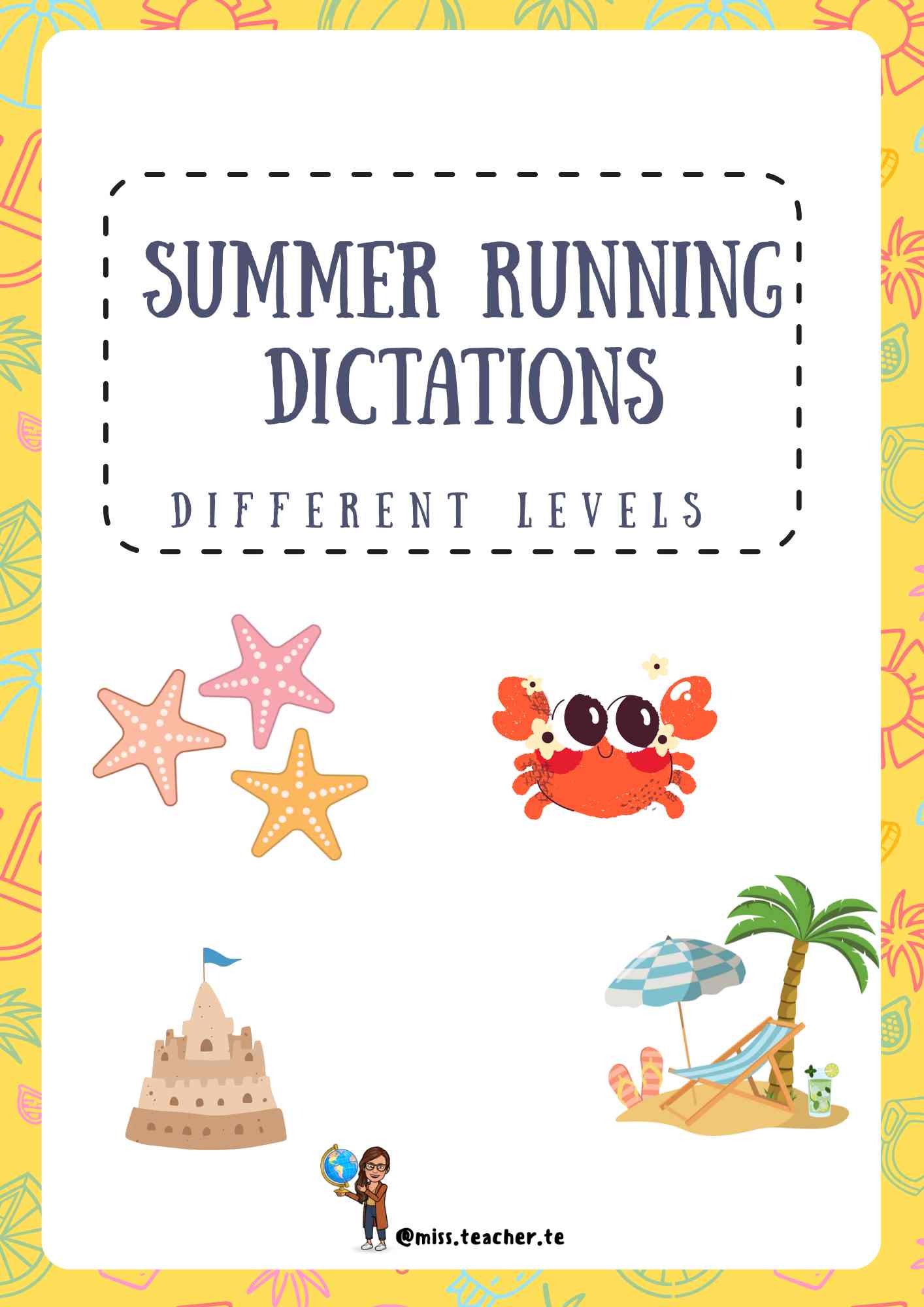 Summer Vocabulary: Running dictation